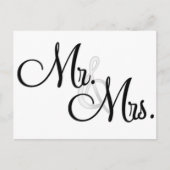 Mr & Mrs Unieke items Briefkaart (Voorkant)