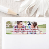 Mr & Mrs Vakantieadreslabel Etiket (Insitu)