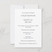 Mr & Mrs. We hebben een eenvoudige aankondiging va (Achterkant)