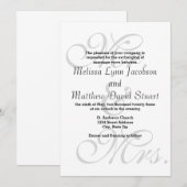 Mr. & Mrs. - Weddenschap Kaart (Voorkant / Achterkant)