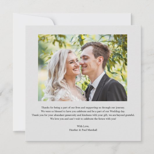 MR & MRS Wedding Black Fancy Minimalist Branches  Bedankkaart (Achterkant)