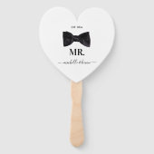 Mr. & Mrs Wedding Black & White Handwaaier (Voorkant)