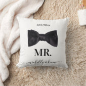 Mr. & Mrs Wedding Black & White Kussen (Deken)