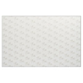 Mr&Mrs Wedding Celebration White Fabric Stof (Yard (91,4 cm))