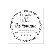 Mr & Mrs Wedding Couple Rubberstempel (Afrduk)