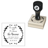 Mr & Mrs Wedding Couple Rubberstempel (Gestempeld)