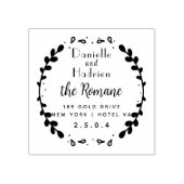 Mr & Mrs Wedding Couple Rubberstempel (Afrduk)