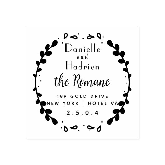 Mr & Mrs Wedding Couple Rubberstempel (Afrduk)