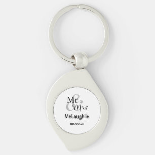 Mr & Mrs Wedding Couple Sleutelhanger