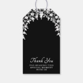 Mr & Mrs Wedding Dress Tuxedo Thank You Cadeaulabel (Achterkant)