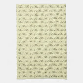 Mr & Mrs Wedding elegant bride and groom Theedoek (Verticaal)