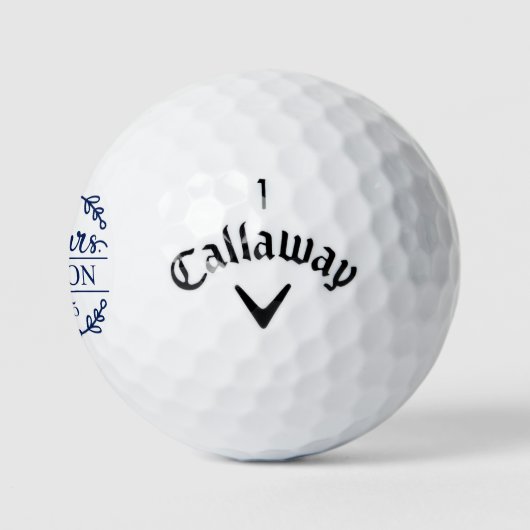 Mr & Mrs Wedding Favor Golfballen (Logo)