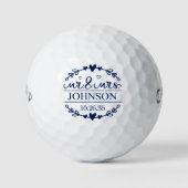 Mr & Mrs Wedding Favor Golfballen (Voorkant)