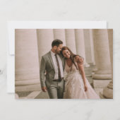 Mr Mrs Wedding Fotocollage Dank u kaart (Achterkant)