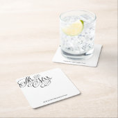 Mr & Mrs Wedding Onderzetter (Insitu)