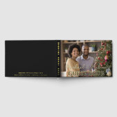 Mr & Mrs Wedding Photo Elegant Script Goud Gastenboek (Volledig)