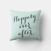 Mr & Mrs Wedding Pillow Keepomwille Gift blue gree Kussen (Achterkant)
