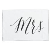 Mr Mrs Wedding Zijn Hers Couple Romantic Bedroom Kussensloop (Voorkant-Rechts)