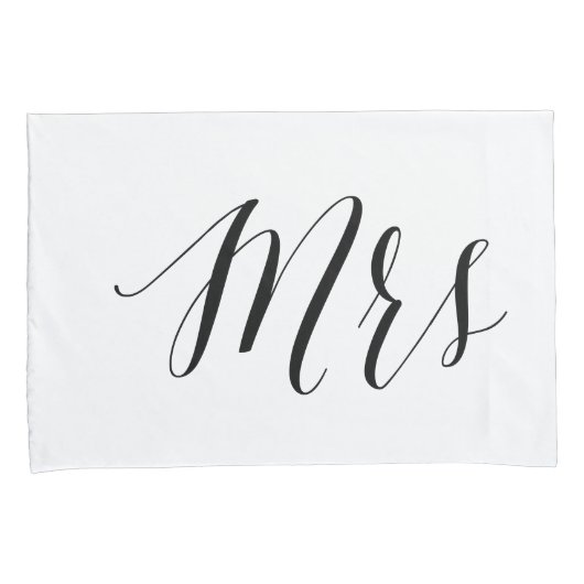 Mr Mrs Wedding Zijn Hers Couple Romantic Bedroom Kussensloop (Voorkant-Rechts)