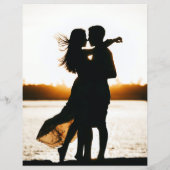 Mr Mrs White Black Dank u Kaart Foto bruiloft (Achterkant)