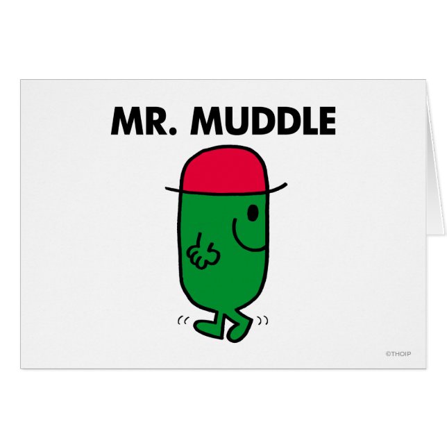 Mr Muddle | Achteruit lopen (Voorkant Horizontaal)