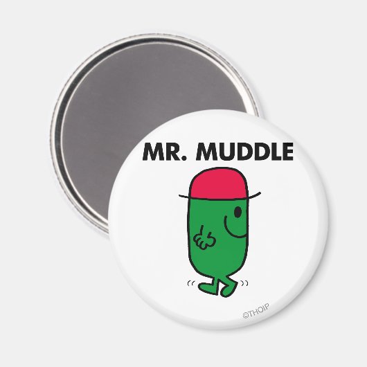Mr Muddle | Achteruit lopen Magneet (Voorkant / Achterkant)
