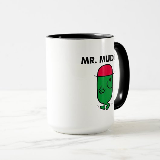Mr Muddle | Achteruit lopen Mok (Voorkant rechts)