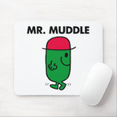 Mr Muddle | Achteruit lopen Muismat (Met muis)