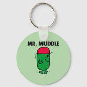 Mr Muddle | Achteruit lopen Sleutelhanger (Voorkant)