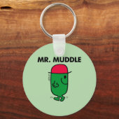 Mr Muddle | Achteruit lopen Sleutelhanger (Voorkant)