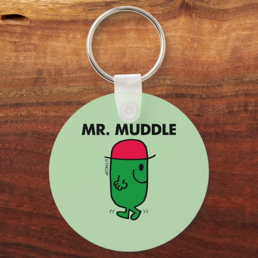 Mr Muddle | Achteruit lopen Sleutelhanger (Voorkant)
