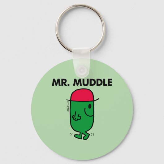 Mr Muddle | Achteruit lopen Sleutelhanger (Achterkant)