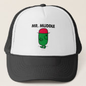 Mr Muddle | Achteruit lopen Trucker Pet (Voorkant)
