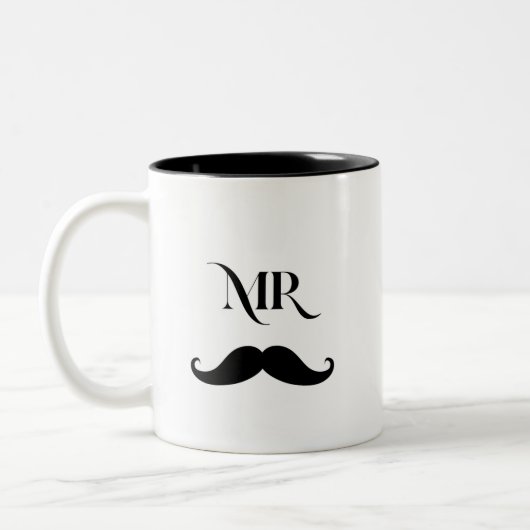 Mr Mustache Coffee Mok (Links)