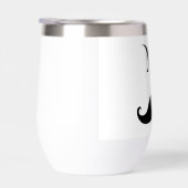 Mr. Mustache wijnglas voor hem (Rechts)