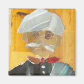 Mr Mustachio Magneet (Voorkant)