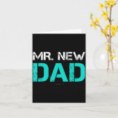 Mr. New Dad . Funny New Dad Tee Shirts  Kaart (Gele Bloem)