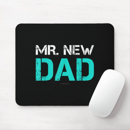 Mr. New Dad . Funny New Dad Tee Shirts  Muismat (Met muis)