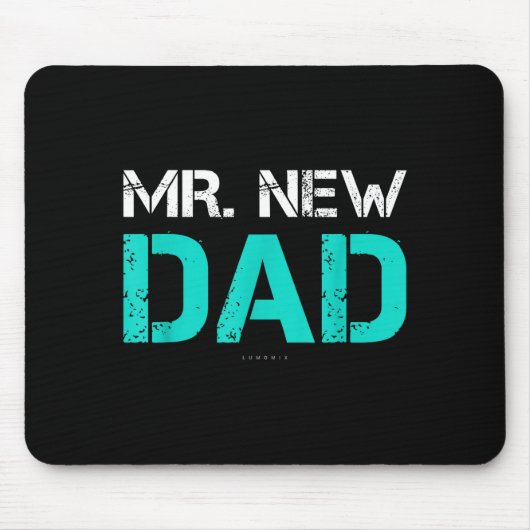 Mr. New Dad . Funny New Dad Tee Shirts Muismat (Voorkant)