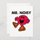 Mr Noisy | Grote wandelende klompen Briefkaart (Voorkant / Achterkant)