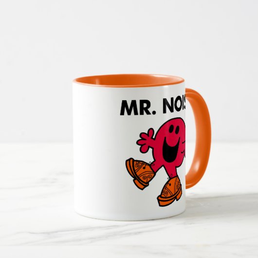 Mr Noisy | Grote wandelende klompen Mok (Voorkant rechts)