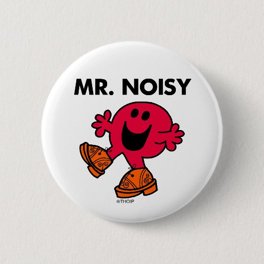 Mr Noisy | Grote wandelende klompen Ronde Button 5,7 Cm (Voorkant)