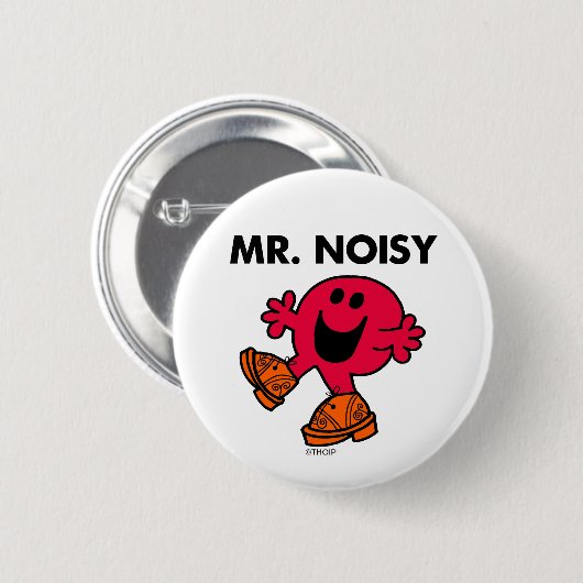 Mr Noisy | Grote wandelende klompen Ronde Button 5,7 Cm (Voorkant /achterkant)