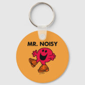 Mr Noisy | Grote wandelende klompen Sleutelhanger (Achterkant)