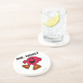 Mr Noisy | Grote wandelende klompen Zandsteen Onderzetter (Zijkant)