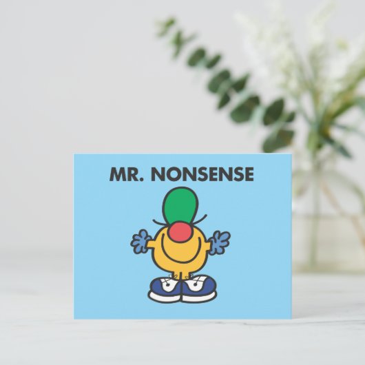 Mr. Nonsense | Grappige outfit Briefkaart (Staand voorkant)