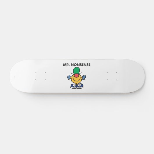 Mr. Nonsense | Grappige outfit Persoonlijk Skateboard (Horizontaal)