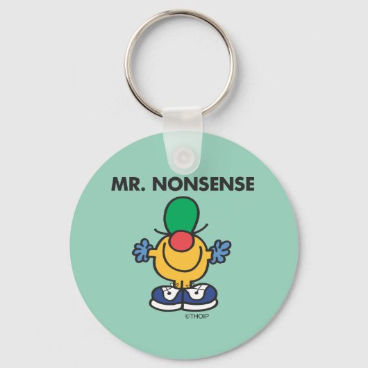 Mr. Nonsense | Grappige outfit Sleutelhanger (Achterkant)