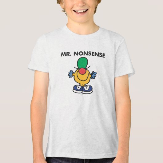 Mr. Nonsense | Grappige outfit Tri-Blend Shirt (Voorkant)