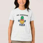 Mr. Nonsense | Grappige outfit Tri-Blend Shirt (Voorkant)